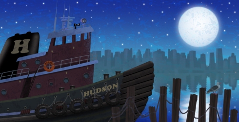 tugboat endpapers