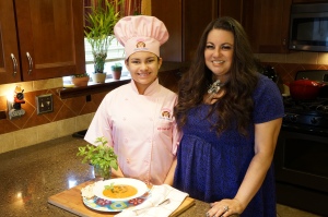 Kid Chef Eliana and Mom Dianne de Las Casas July 2014